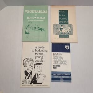 US Department of Agriculture Home & Garden Bulletins Lot 60s Vintage Food Budget